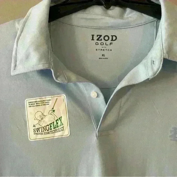 Izod Golf CFX SLD Size XL Blue NWT - Picture 2 of 3